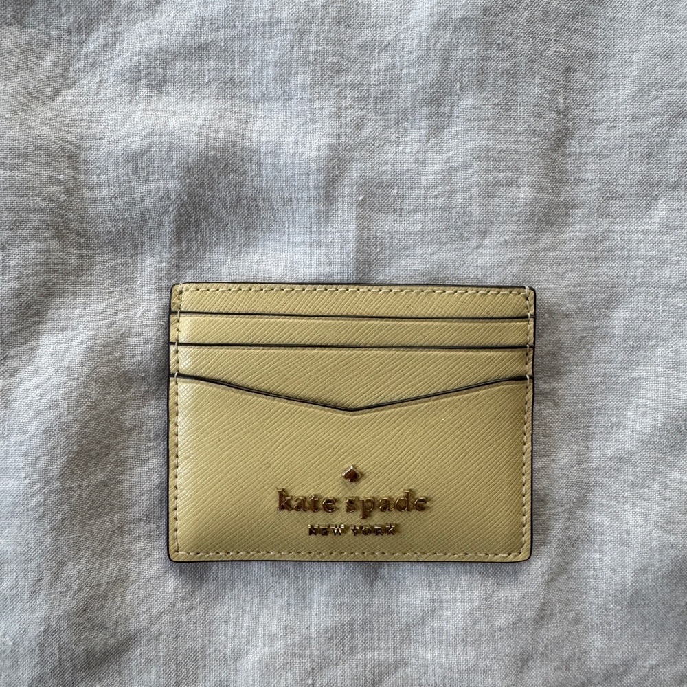 Kate Spade Butter Yellow Card Holder